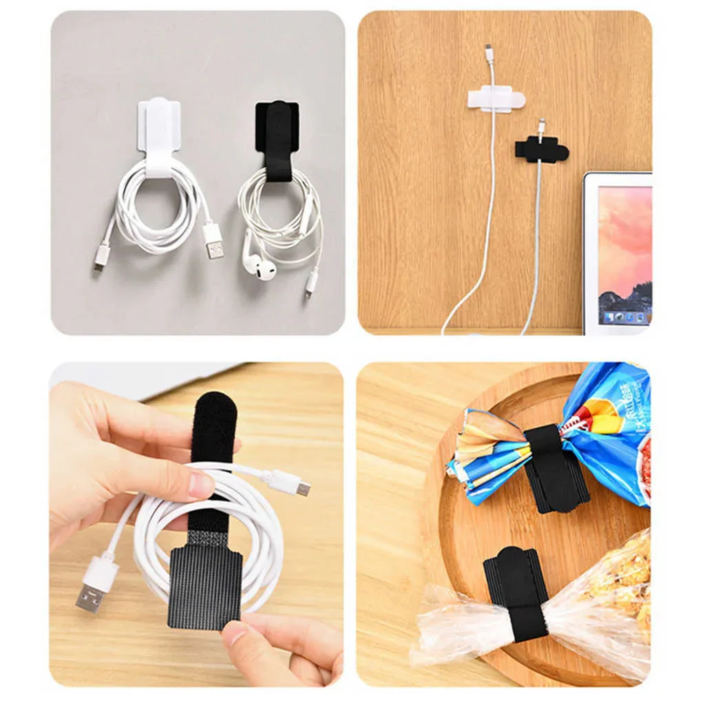 10-Piece Self-Adhesive Cable Organizer Straps - Image 3