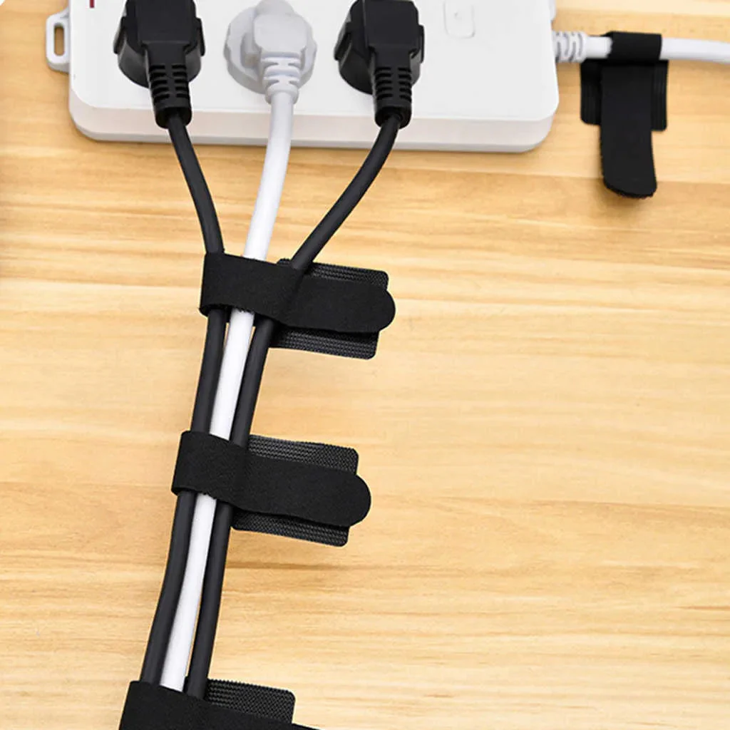 10-Piece Self-Adhesive Cable Organizer Straps - Image 4