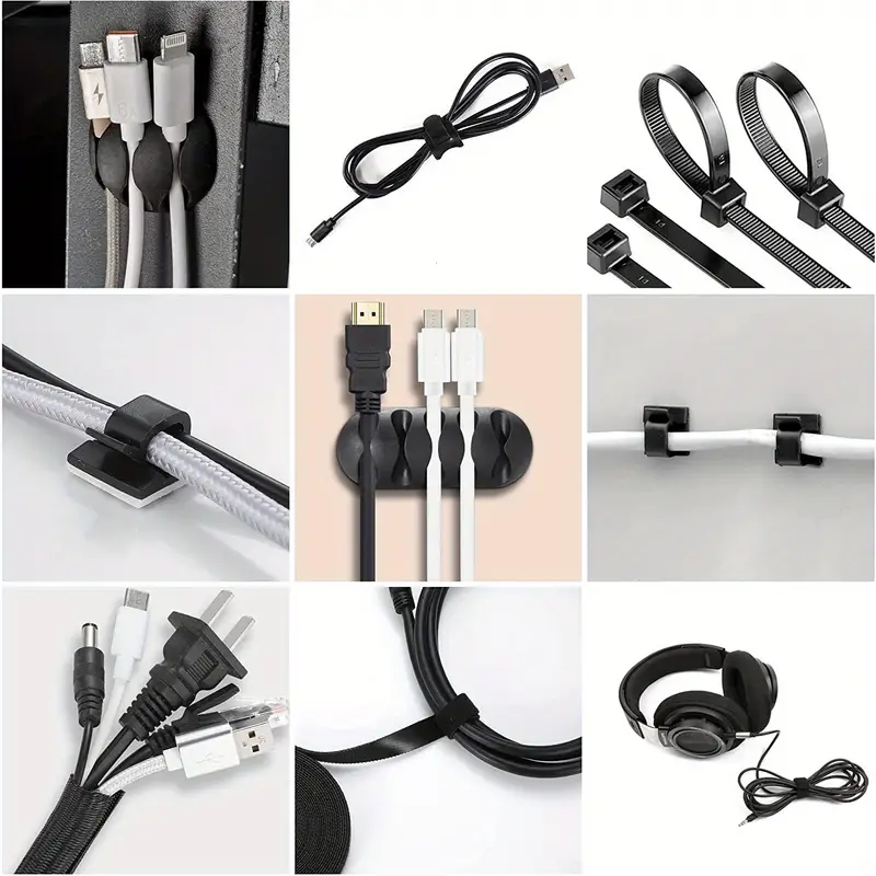 Pack de 173 pièces d'organisation de câbles - Image 9