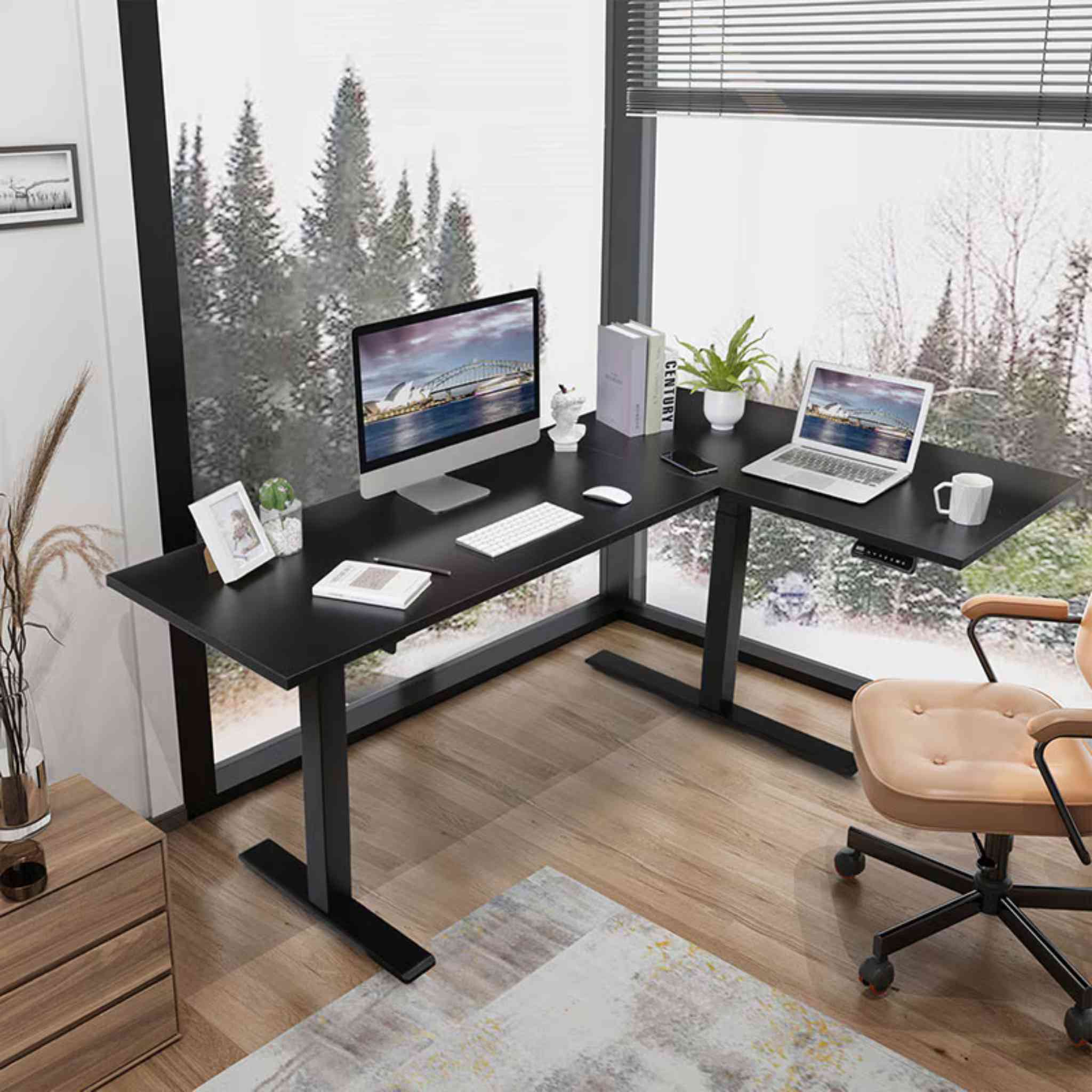 FlexiSpot E1L – Châssis de Bureau Assis-Debout en L - Image 17