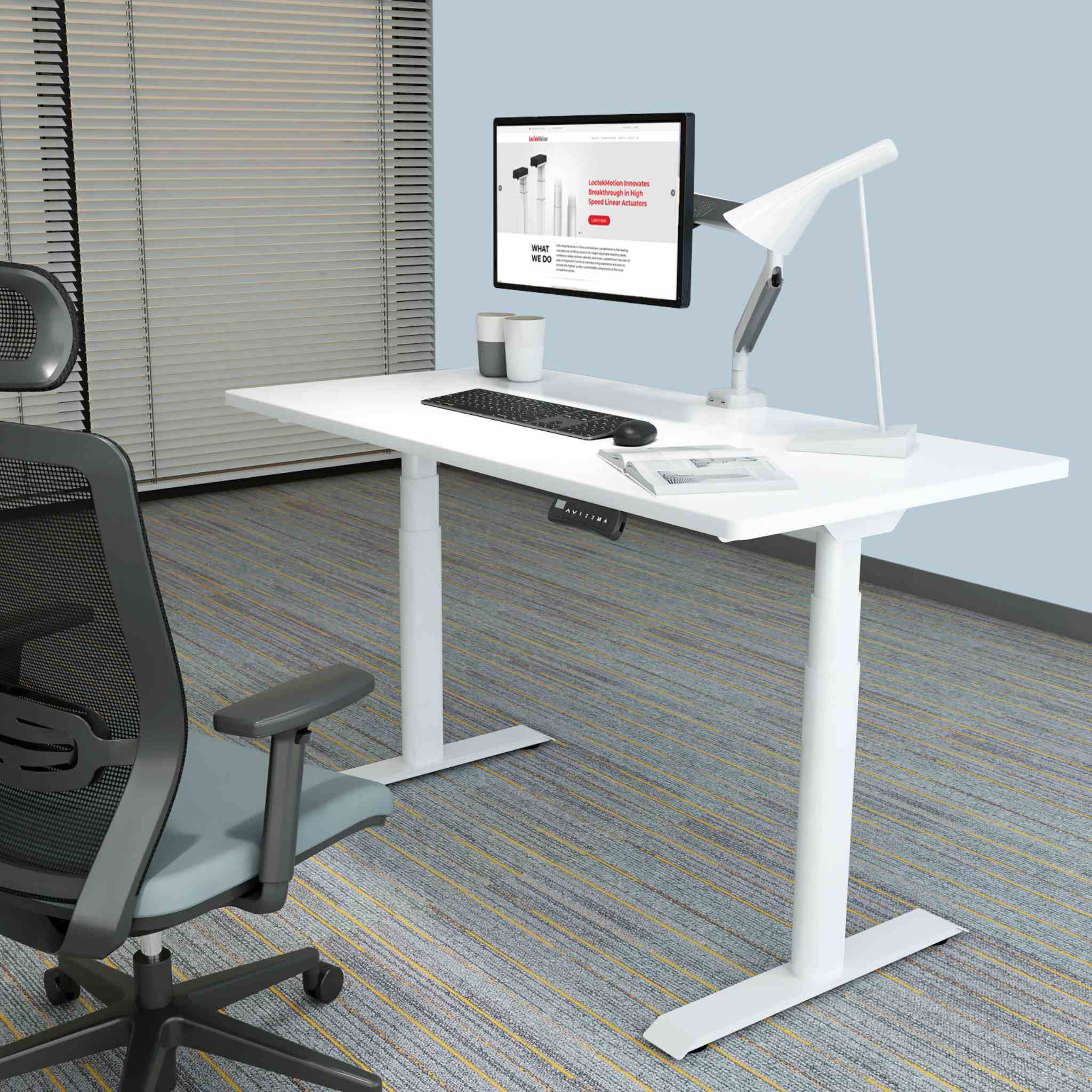 FlexiSpot E8 –Bureau assis debout électrique à pieds ovales - Image 6