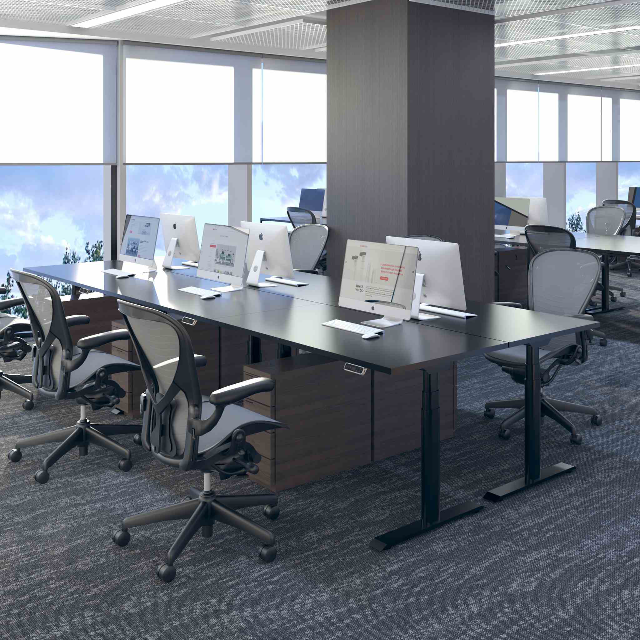 FlexiSpot E8 –Bureau assis debout électrique à pieds ovales - Image 8