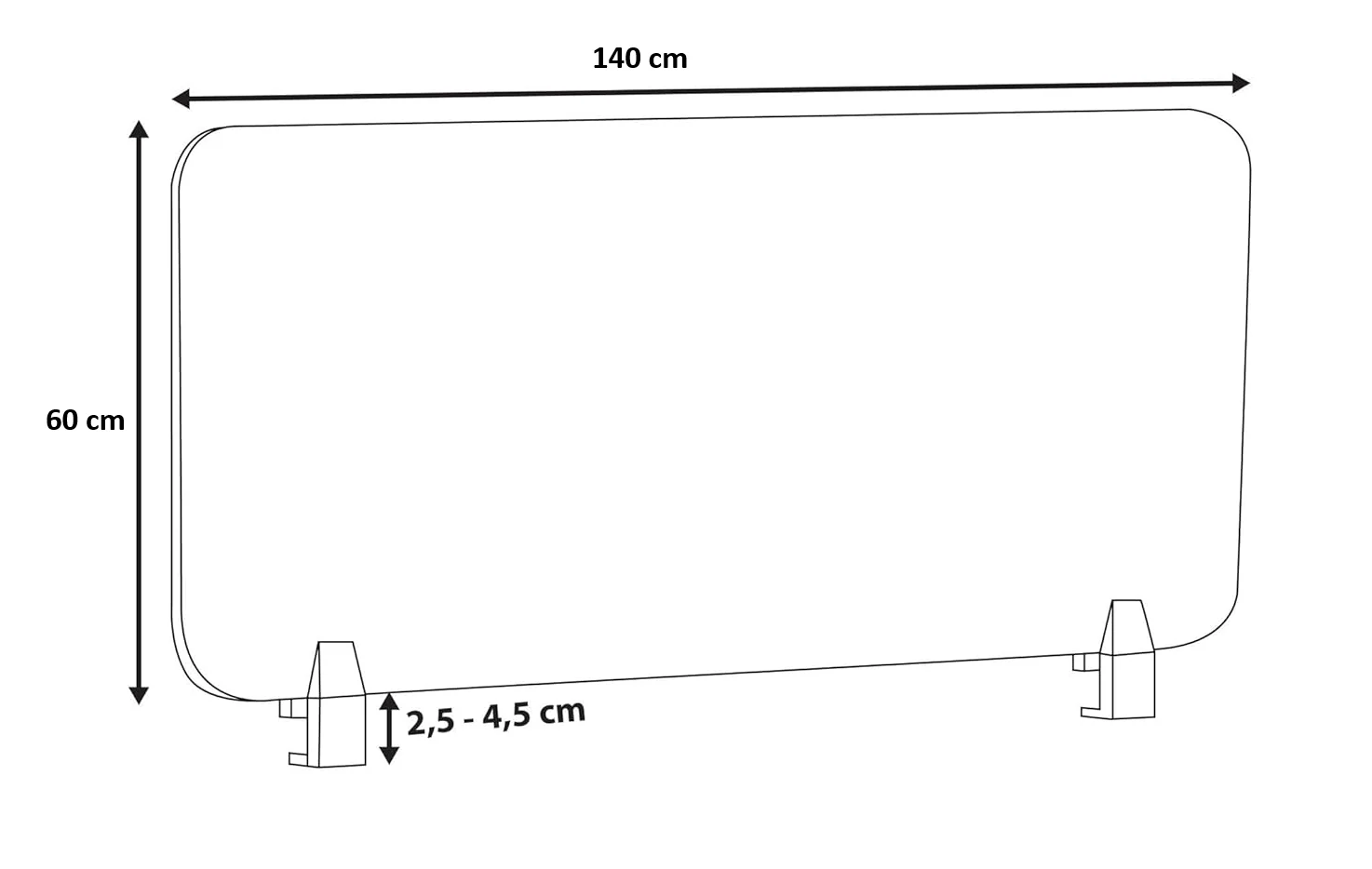 Séparateur acoustique 140x60cm - Image 3