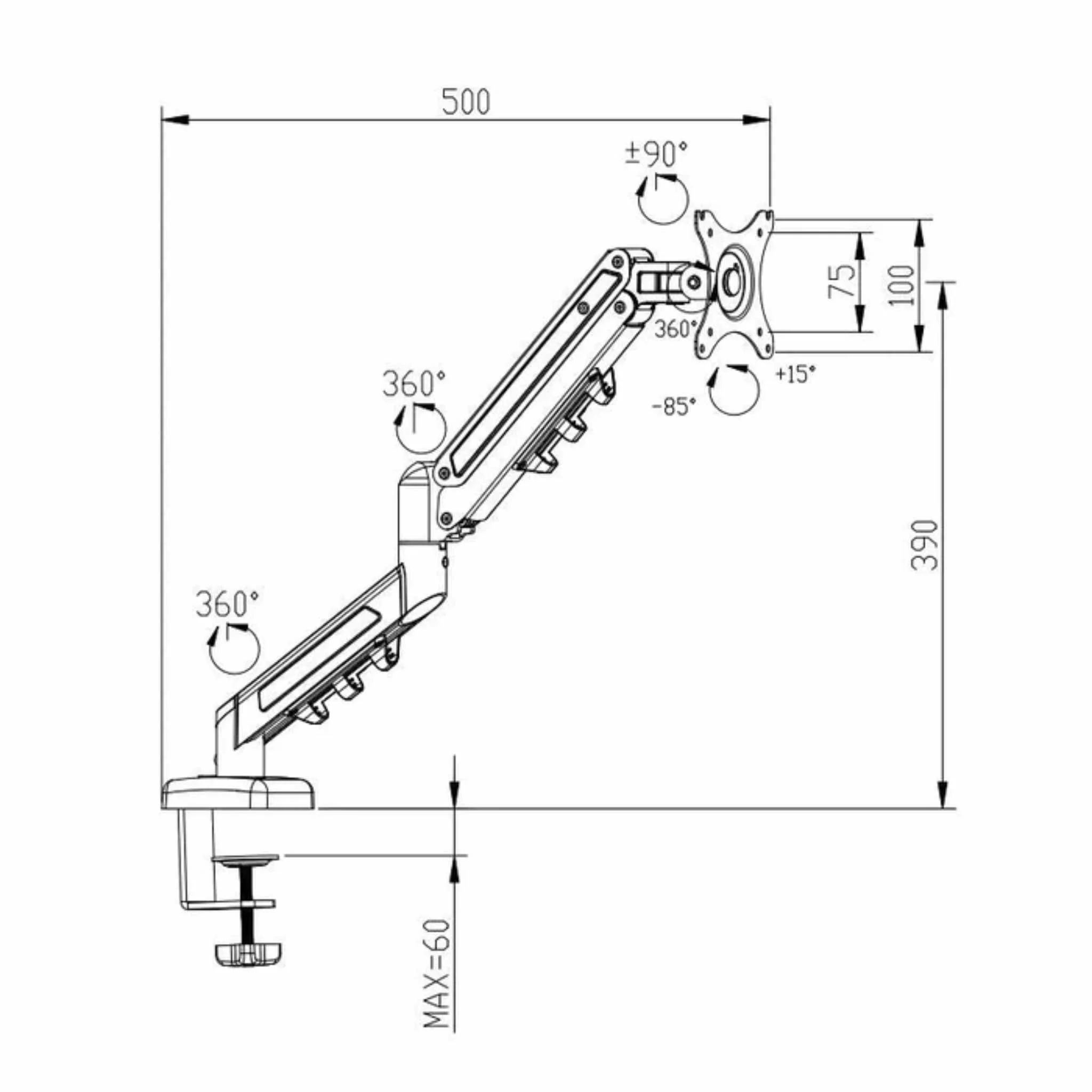 Support de Moniteur Flexispot F5 - Image 4