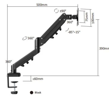 Support de Moniteur Flexispot F5D - Image 3