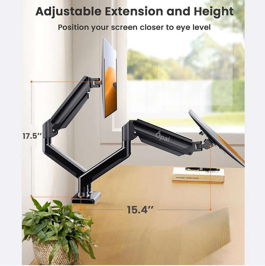 Support Double Moniteur OPE-5C à Ressort à Gaz - Image 6