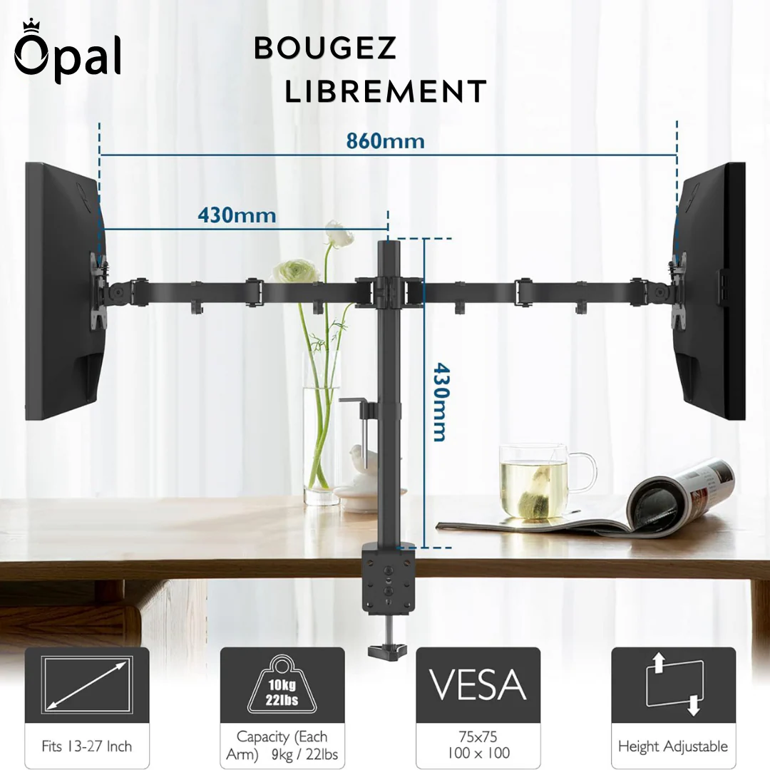 Support pour DEUX moniteurs OPE-6 - Image 7