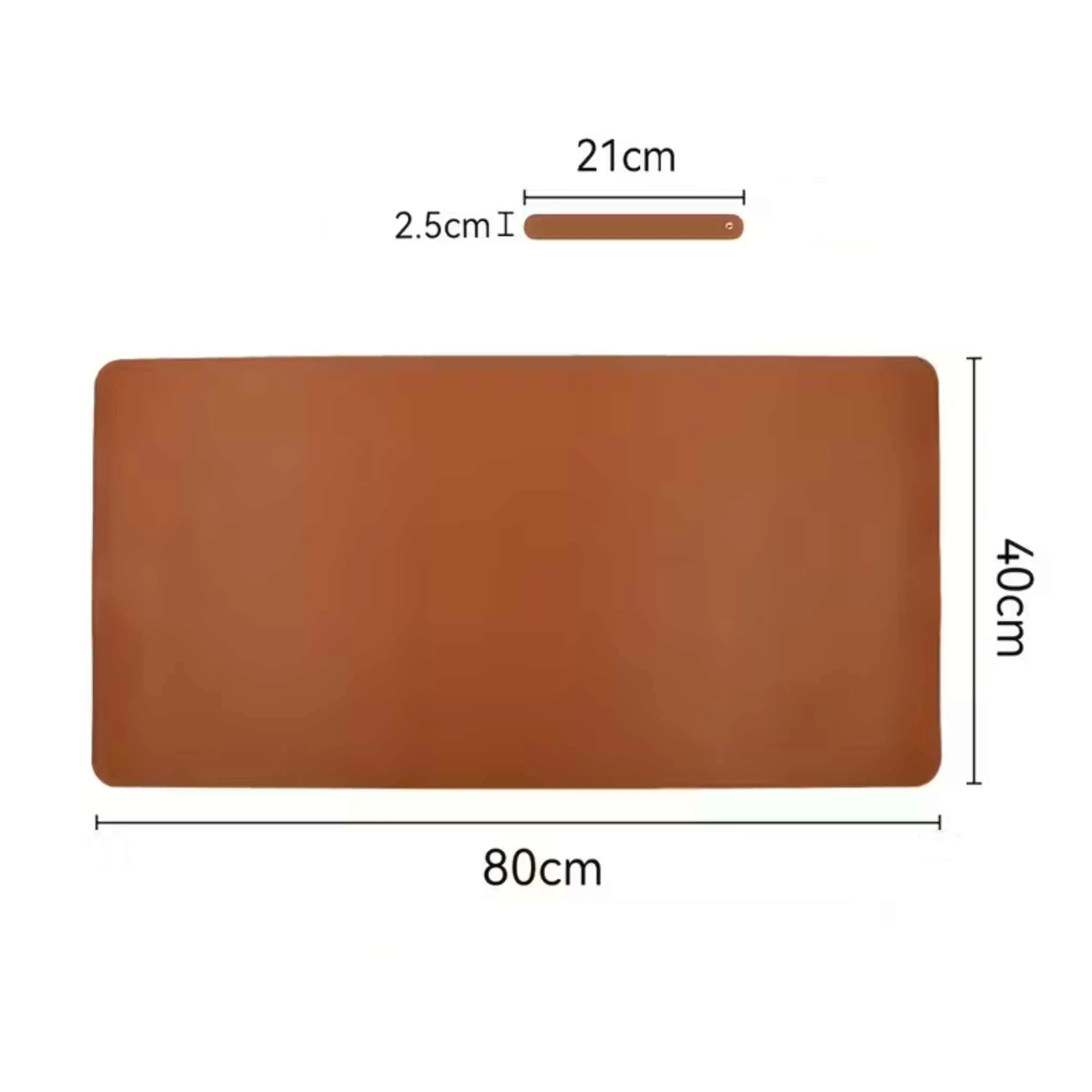 Tapis de bureau en cuir PU 80x40 cm - Image 10